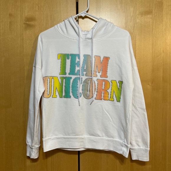 Snooze Button Tops - Team Unicorn Hoodie with Unicorn Hood